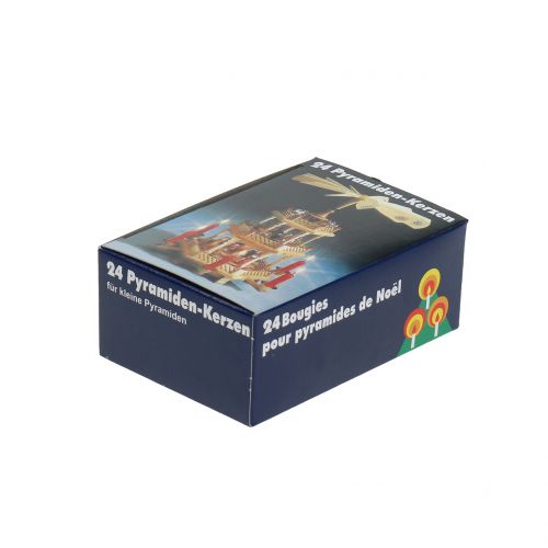 Product Pyramid Candles White Small Candles 6.5cm 24 pcs
