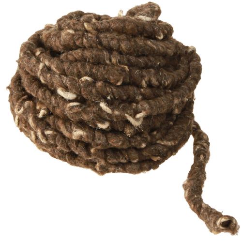 Product RAW Cord Wool Cord with Jute Sheep&#39;s Wool Brown 8mm 10m
