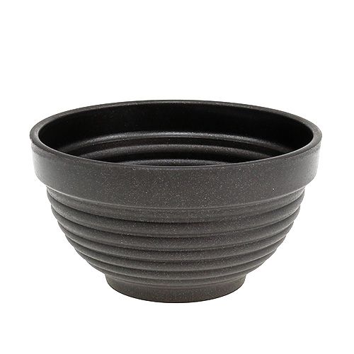 Floristik24 R-bowl plastic anthracite Ø13cm, 10 pcs