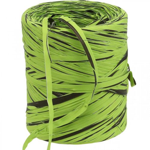 Product Raffia Ribbon Green, Brown, Poly Raffia 200m