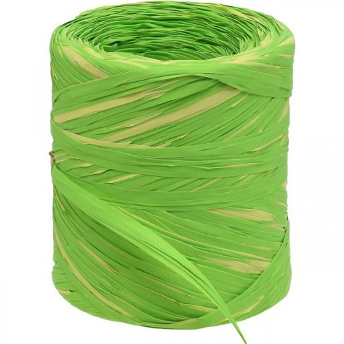 Floristik24 Raffia ribbon green yellow gift ribbon raffia 200m