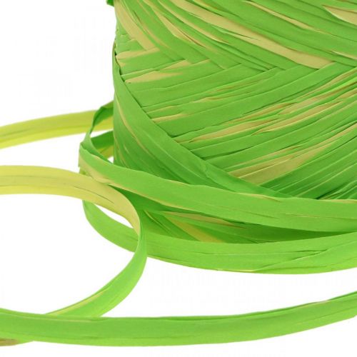 Product Raffia ribbon green yellow gift ribbon raffia 200m