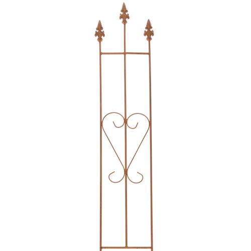 Garden trellis, decorative heart-shaped plant support for climbing plants, 98cm