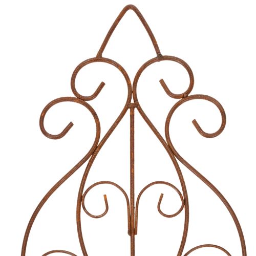 Product Trellis with a romantic design for roses and climbing plants in flower beds, 64cm