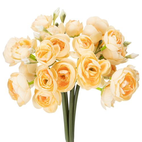 Ranunculus flower branch for decorative vase arrangements, 32cm, 5 pieces