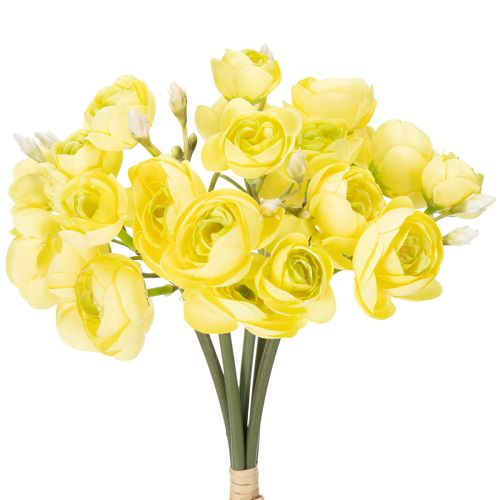 Floristik24 Artificial ranunculus bouquet for springtime home decoration, 32cm, 5 pieces