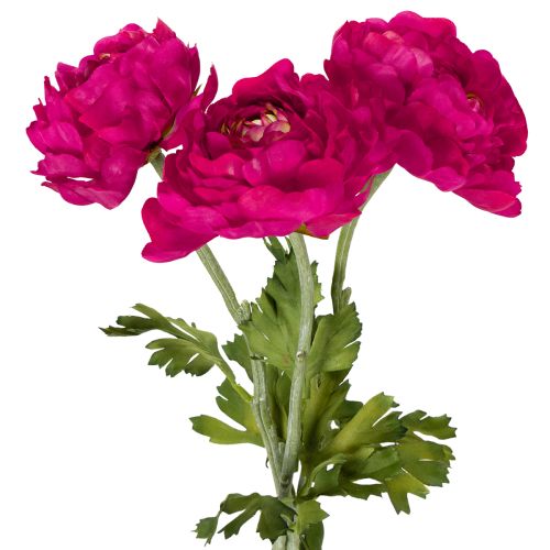 Product Artificial ranunculus as a single flower for timeless and versatile interior design, 51cm, 3 pieces