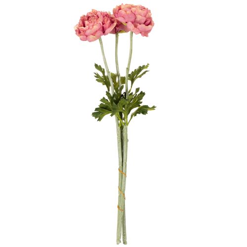 Product Artificial ranunculus as a bouquet for elegant and low-maintenance decoration, 51cm, 3 pieces