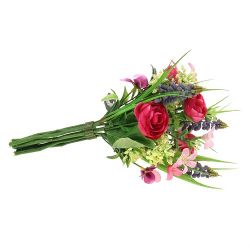 Floristik24 Ranunculus bouquet with grape hyacinths Pink 25cm