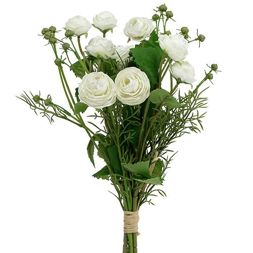 Floristik24 Ranunculus bouquet white 42cm