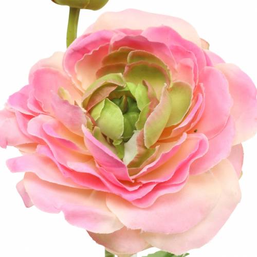 Product Ranunculus flower and bud artificial pink 34cm