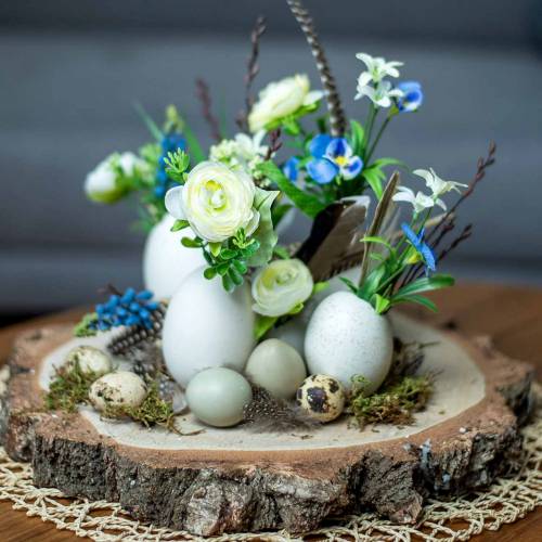 Floristik24 Ranunculus bouquet with grape hyacinths white 25cm