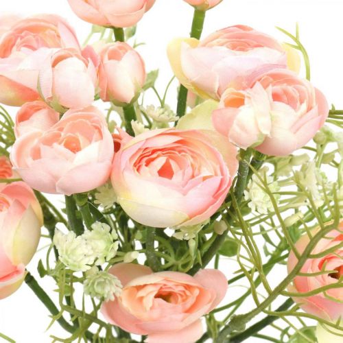 Floristik24 Artificial Ranunculus Bouquet Flower Decoration Silk Flowers Pink L37cm