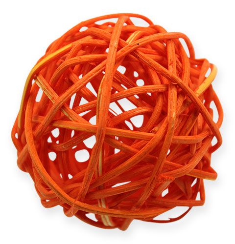 Product Rattan Balls 4,5cm Orange Apricot 30pcs