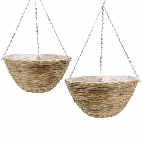 Floristik24 Rattan hanging basket Ø35 / Ø40cm, set of 2