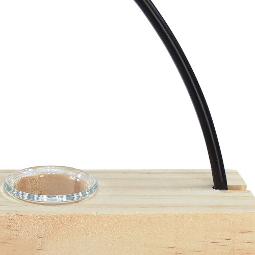 Product Test tube decorative vase decorative ring metal black 29×4×29cm