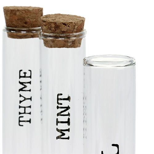 Floristik24 Test tube spice rack wooden 16,5cm