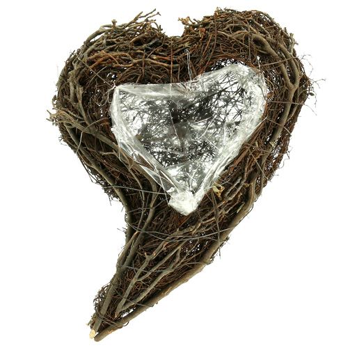 Floristik24 Vine plant heart nature 15cm x23cm x5cm 4pcs