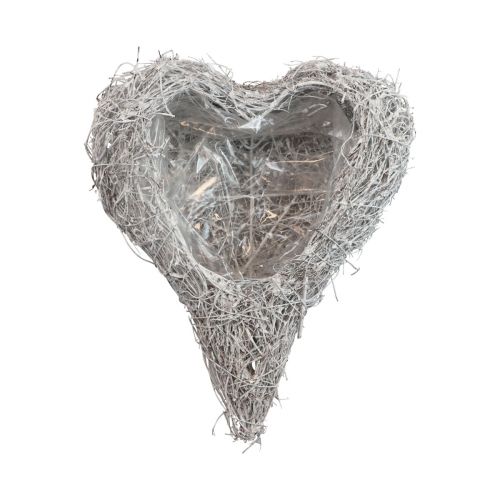 Rebenherz Plant Heart Plant Bowl White Natural 16×21×8cm