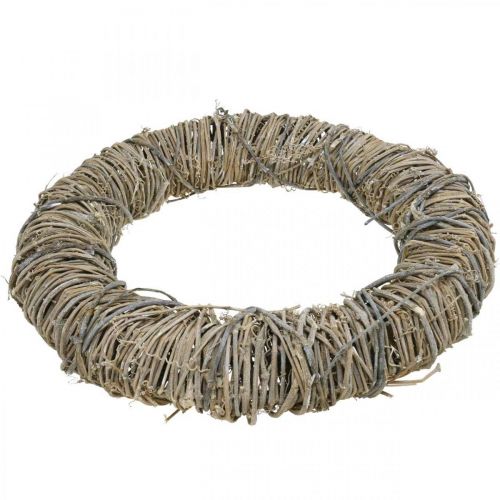 Product Vine wreath decorative wreath rustic decoration white washed Ø38cm