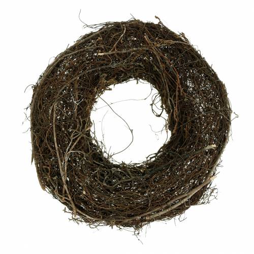 Floristik24 Vine wreath with willow natural Ø30cm 2pcs