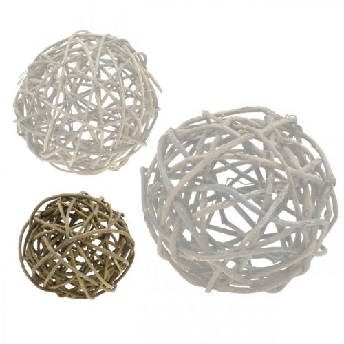 Floristik24 Deco ball grapevine natural dark Ø15cm