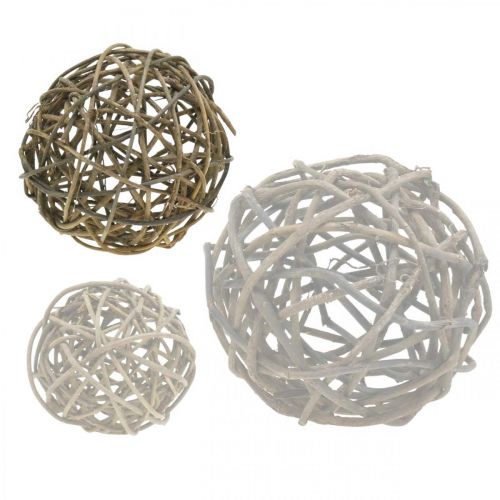 Floristik24 Deco ball grapevine natural dark Ø20cm