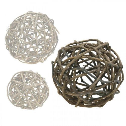 Floristik24 Decorative ball grapevine natural dark Ø25cm