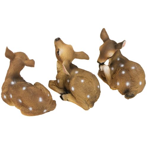 Product Deer decoration fawn figure lying table decoration 13×6.5×12cm 3pcs
