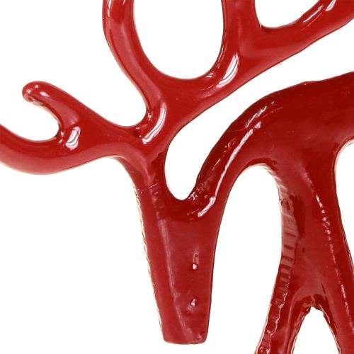 Product Reindeer decoration figure metal table decoration Christmas red 15cm