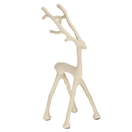 Floristik24 Reindeer decoration deer figure metal grey clay optics H27.5cm