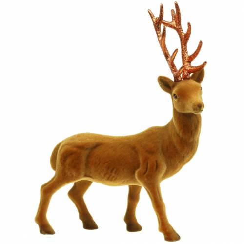 Reindeer flocked curry, copper 40cm