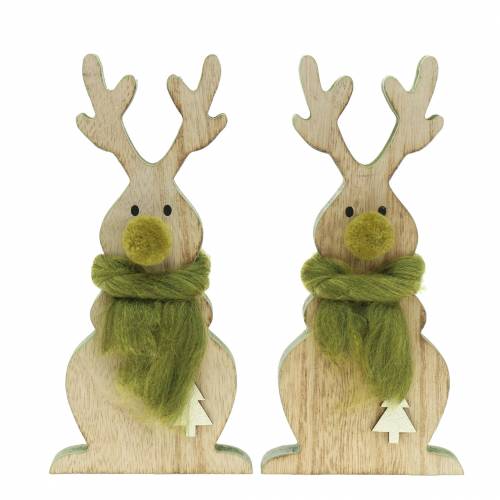 Floristik24 Reindeer wood 18cm 2pcs