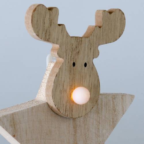 Floristik24 Reindeer Christmas deco wood 14cm x 17cm