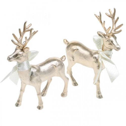 Floristik24 Deco deer standing champagne table decoration Christmas 18.5cm 4pcs