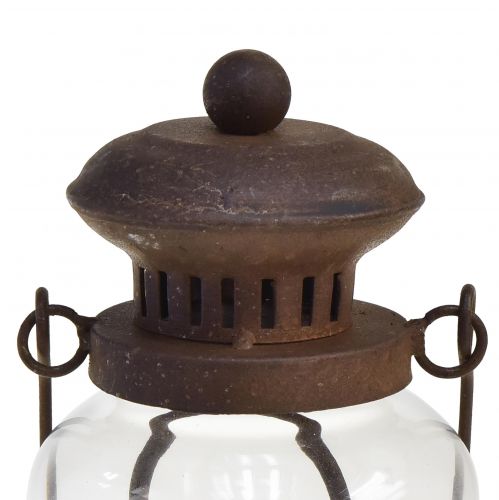 Product Retro Lamp LED Lantern Rust Brown Warm White Ø11cm H30cm