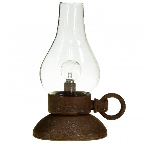 Floristik24 Retro lamp LED vintage rust table lamp Ø10cm H18.5cm