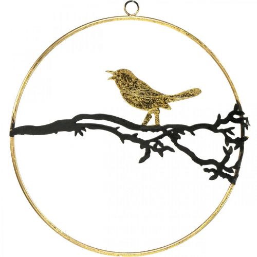 Floristik24 Window decoration bird, autumn decoration for hanging, metal Ø22.5cm