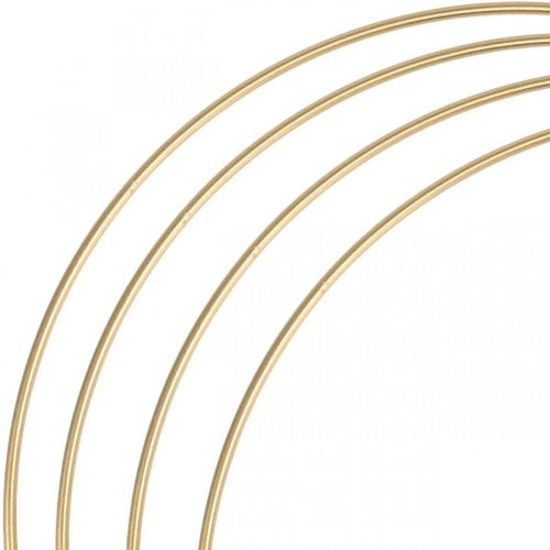 Product Metal ring decor ring Scandi ring deco loop golden Ø40cm 4pcs