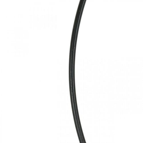 Floristik24 Metal ring decorative ring Scandi ring decorative loop black Ø30cm 4 pieces