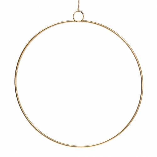 Deco ring for hanging gold Ø35cm 4pcs