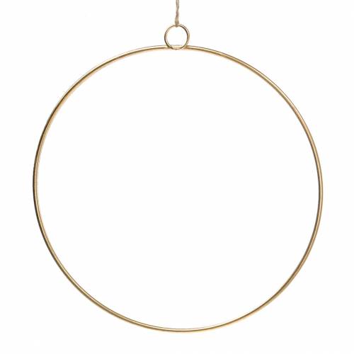 Deco ring for hanging gold Ø35cm 4pcs