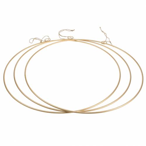 Product Deco ring to hang gold Ø50cm 3pcs