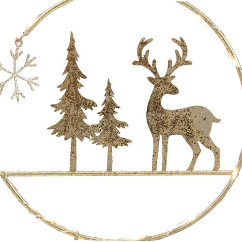 Floristik24 Christmas decoration LED decoration deer battery operated 29cm