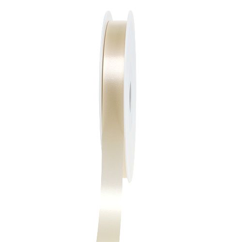 Floristik24 Ringelband Cream 15mm 100m