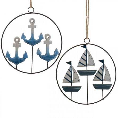 Product Decorative metal ring for hanging sailing boats / anchors Ø18cm 2 pcs