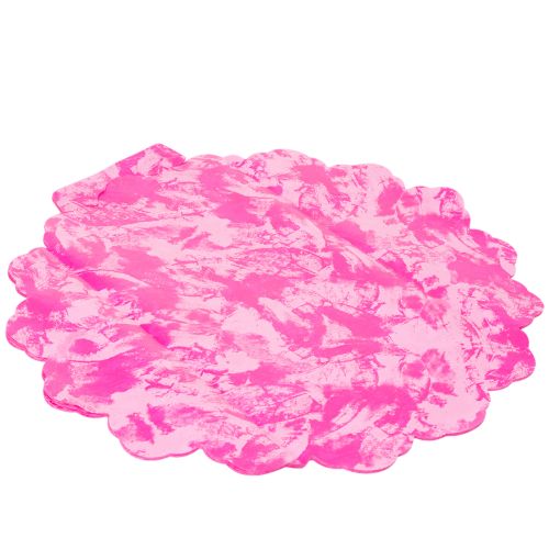 Pink Round Plastic Bouquet Holder for Floral Arrangements 48cm
