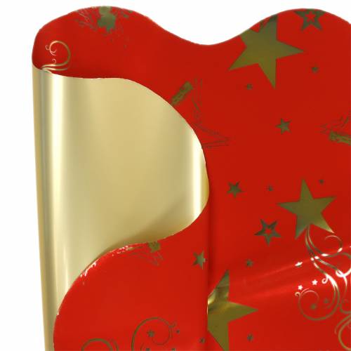 Floristik24 Rondella Cuff Christmas Motif Red Gold 60cm 50pcs