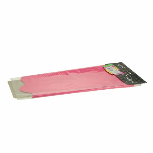 Floristik24 Rondella cuff pink striped Ø60cm 50pcs