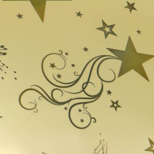 Floristik24 Rondella Christmas motive 60cm gold 50pcs